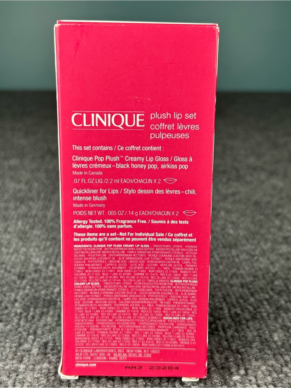 CLINIQUE Plush Lip Set ~2 CREAMY LIP GLOSS +2 QUICKLINER for LIPS 💋 Pucker Up - Picture 2 of 5